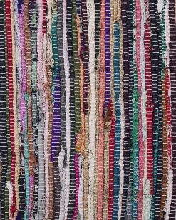 Hot Beliani Tappeto DANCA Bianco 160 x 230 cm Beige Viola Multicolore