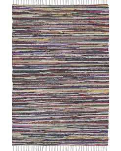 Hot Beliani Tappeto DANCA Bianco 160 x 230 cm Beige Viola Multicolore