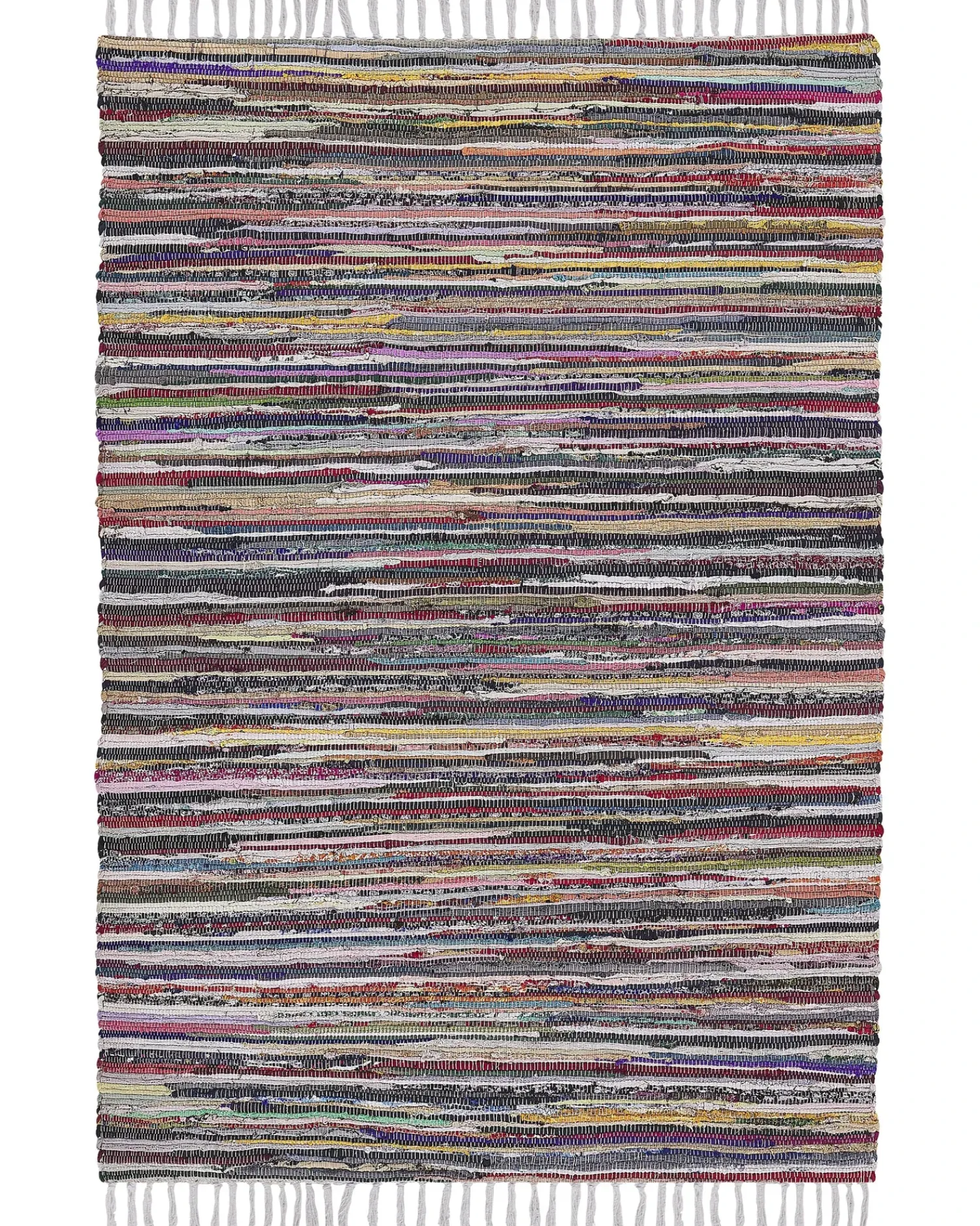 Hot Beliani Tappeto DANCA Bianco 160 x 230 cm Beige Viola Multicolore