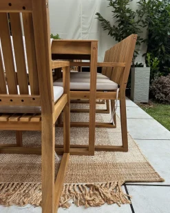 New Beliani Tappeto DEDEMLI Beige Iuta Beige Naturale