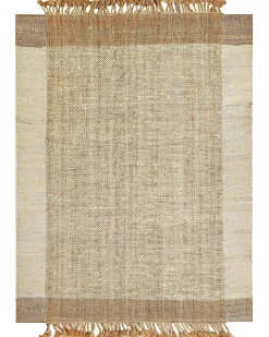 New Beliani Tappeto DEDEMLI Beige Iuta Beige Naturale
