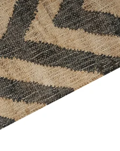 Outlet Beliani Tappeto DEDEPINARI Beige Iuta Beige Nero