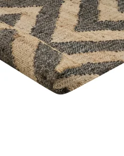 Outlet Beliani Tappeto DEDEPINARI Beige Iuta Beige Nero
