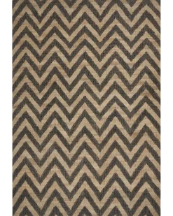 Outlet Beliani Tappeto DEDEPINARI Beige Iuta Beige Nero