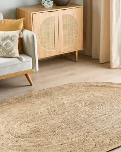Hot Beliani Tappeto DEMIRCI Iuta Beige