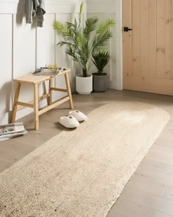 Outlet Beliani Tappeto DEMIRCI Iuta Beige