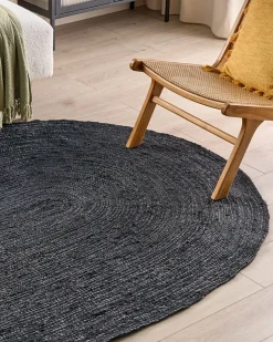 Discount Beliani Tappeto DEMIRCI 160 x 230 cm Iuta Nero