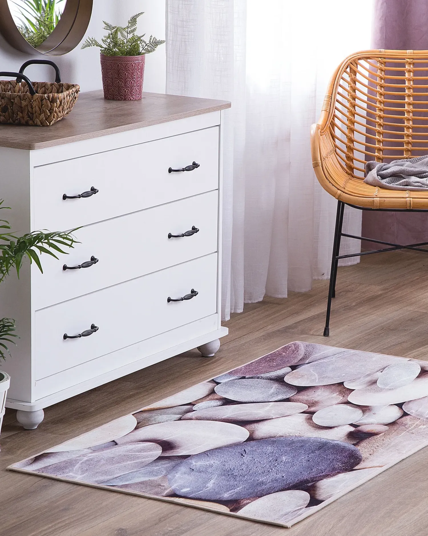 Online Beliani Tappeto DENIZLI 80 x 150 cm Multicolore