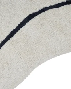 Hot Beliani Tappeto DERA Beige 160 x 230 cm Viscosa Beige Nero