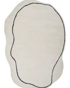 Hot Beliani Tappeto DERA Beige 160 x 230 cm Viscosa Beige Nero
