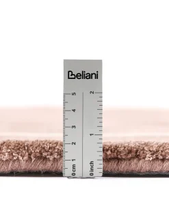 Outlet Beliani Tappeto DERA Marrone 160 x 230 cm Viscosa Bianco Marrone