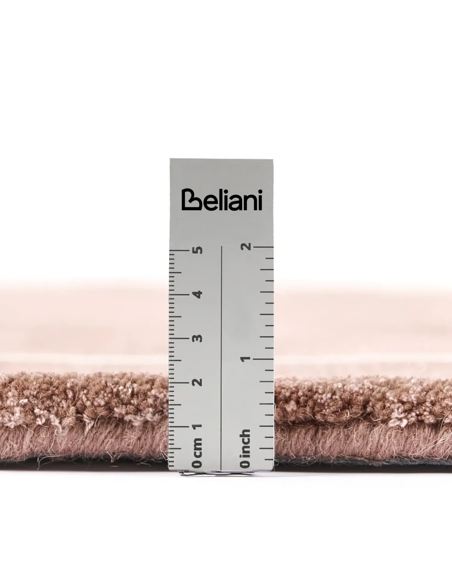 Outlet Beliani Tappeto DERA Marrone 160 x 230 cm Viscosa Bianco Marrone