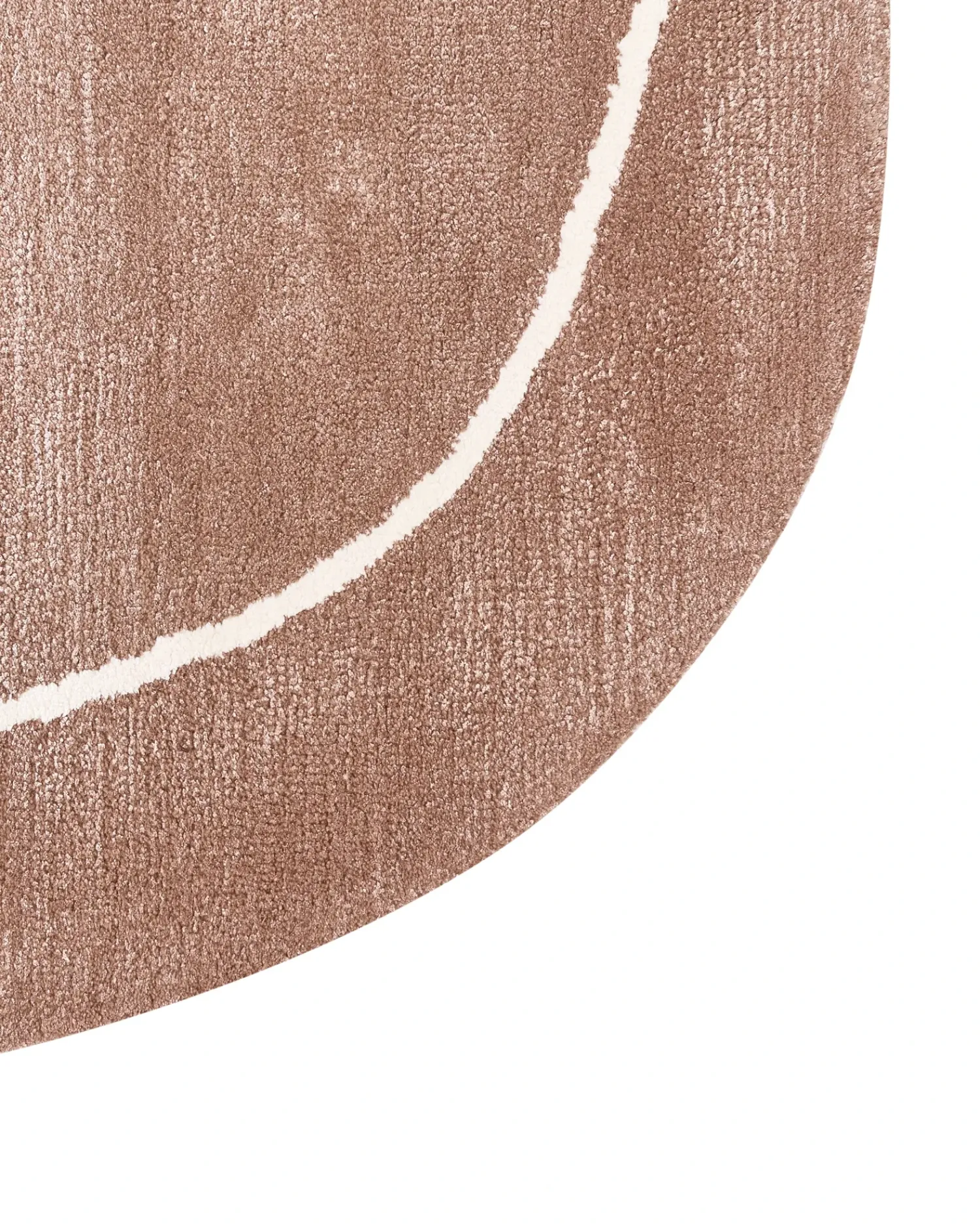 Outlet Beliani Tappeto DERA Marrone 160 x 230 cm Viscosa Bianco Marrone