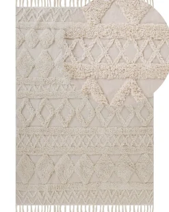 Clearance Beliani Tappeto DIDIM Cotone Beige