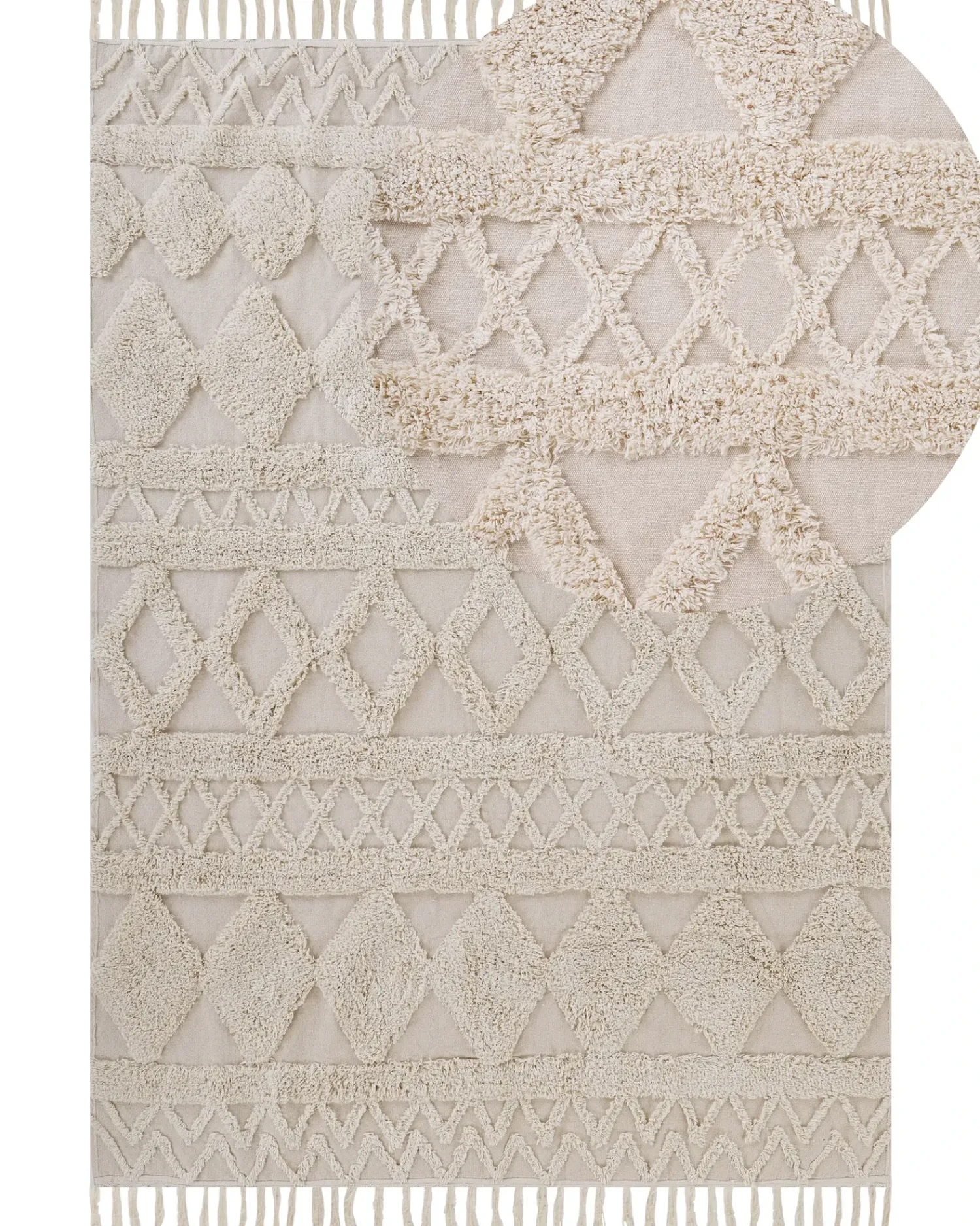 Clearance Beliani Tappeto DIDIM Cotone Beige