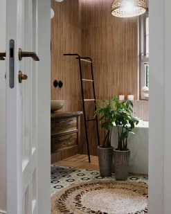 Outlet Beliani Tappeto DIKILI ø 120 cm Iuta Beige