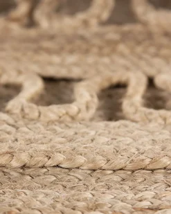 Outlet Beliani Tappeto DIKILI ø 120 cm Iuta Beige