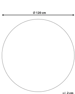Outlet Beliani Tappeto DIKILI ø 120 cm Iuta Beige