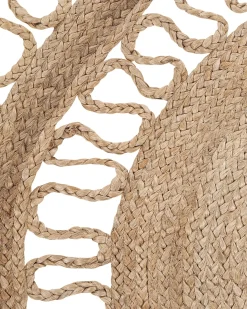 Outlet Beliani Tappeto DIKILI ø 120 cm Iuta Beige