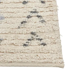 Discount Beliani Tappeto DISPUR Beige Cotone Arancione Beige Nero
