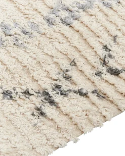 Discount Beliani Tappeto DISPUR Beige Cotone Arancione Beige Nero