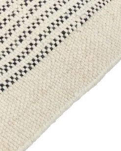 Sale Beliani Tappeto DIVARLI Beige Lana Beige Nero