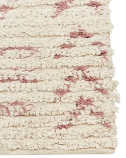 Sale Beliani Tappeto EDIRNE Beige Cotone Beige Rosa
