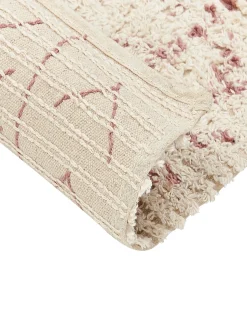 Sale Beliani Tappeto EDIRNE Beige Cotone Beige Rosa