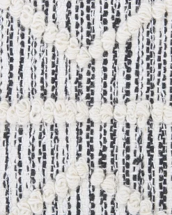New Beliani Tappeto EDREMIT Grigio Cotone Beige Grigio