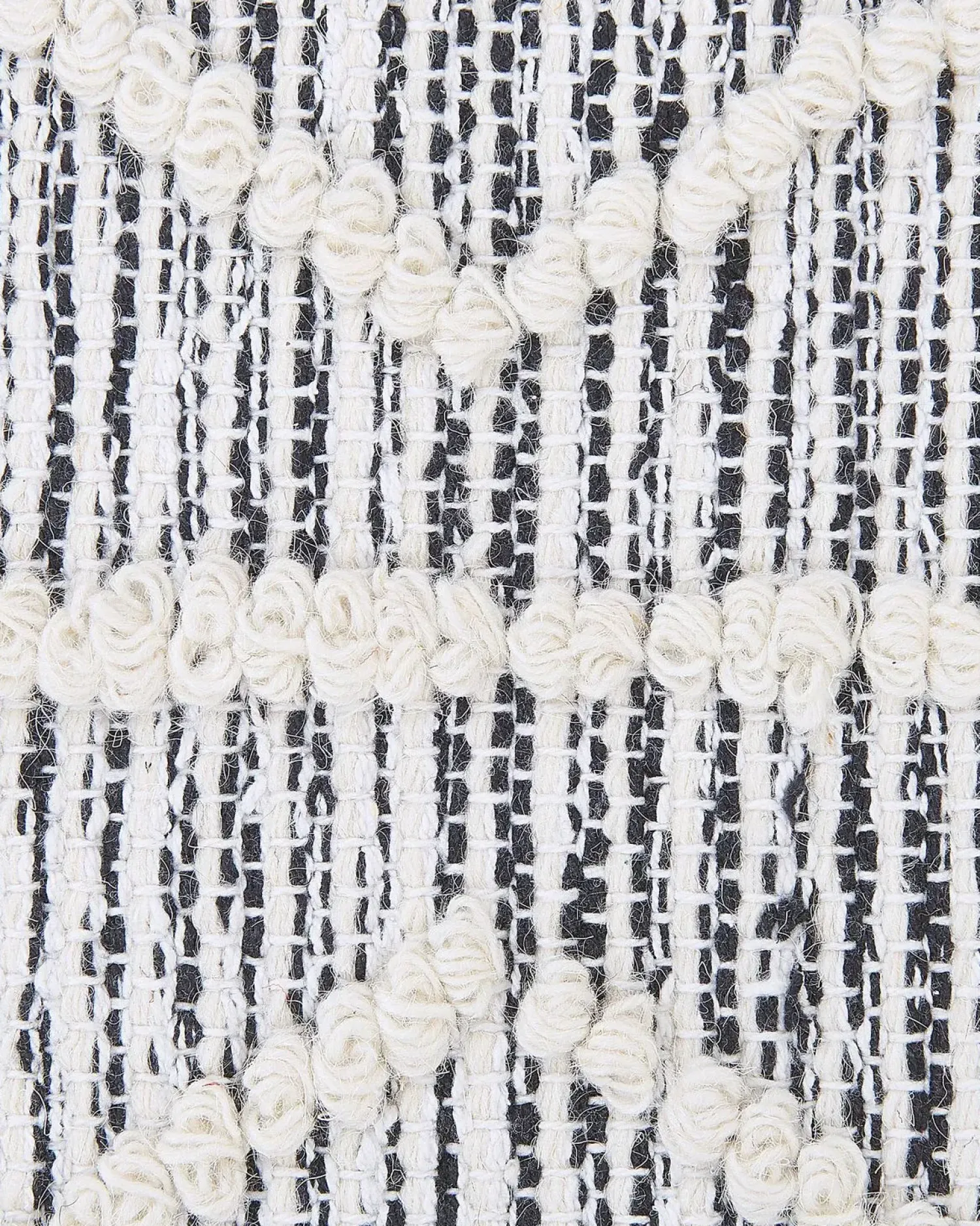 New Beliani Tappeto EDREMIT Grigio Cotone Beige Grigio