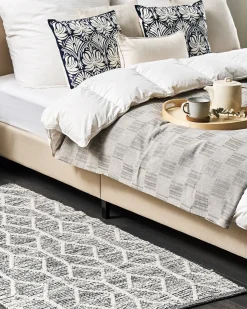 Discount Beliani Tappeto EDREMIT Grigio Lana Beige Grigio