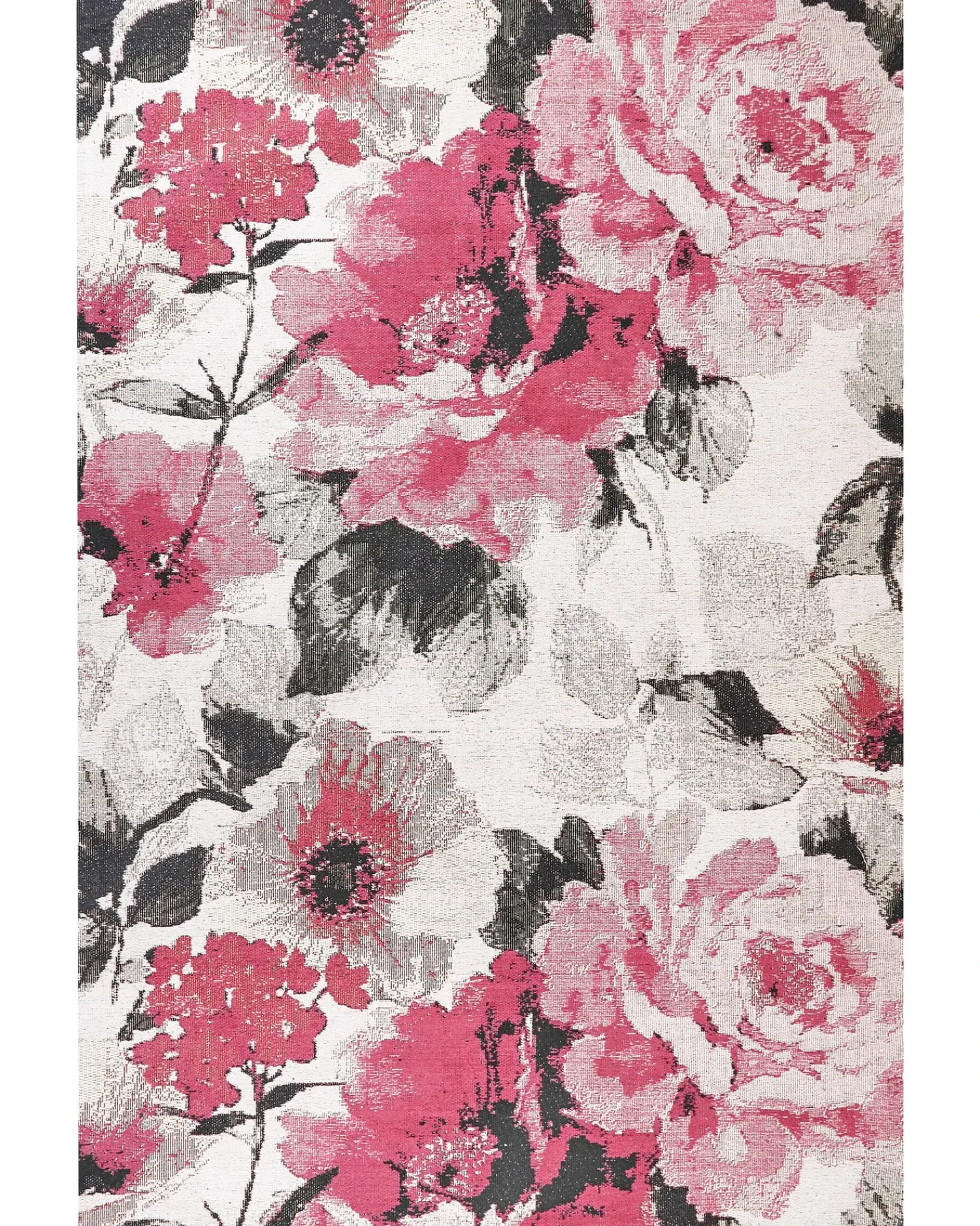 Sale Beliani Tappeto EJAZ Rosa Cotone Beige Rosa Nero