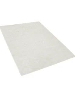 Online Beliani Tappeto ELLEK Lana Bianco
