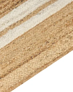 Beliani Tappeto ELMALI Iuta Beige
