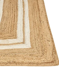 Beliani Tappeto ELMALI Iuta Beige