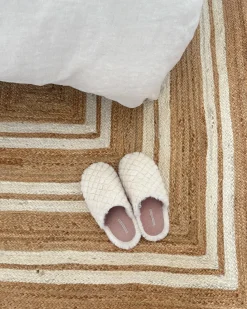 Beliani Tappeto ELMALI Iuta Beige
