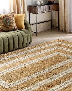 Beliani Tappeto ELMALI Iuta Beige