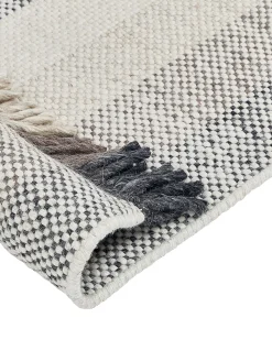 Best Beliani Tappeto EMIRLER Bianco Lana Bianco Marrone Nero