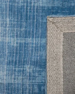 Hot Beliani Tappeto ERCIS Blu Viscosa Beige Blu Grigio Multicolore