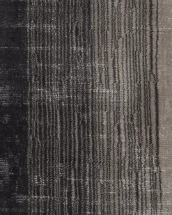 Hot Beliani Tappeto ERCIS Nero 200 x 200 cm Viscosa Grigio Nero