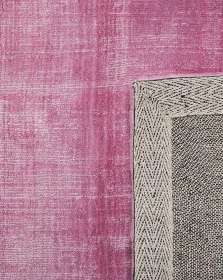 Clearance Beliani Tappeto ERCIS Rosa 140 x 200 cm Viscosa Rosa Grigio
