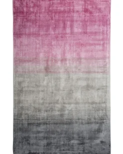 Clearance Beliani Tappeto ERCIS Rosa 140 x 200 cm Viscosa Rosa Grigio