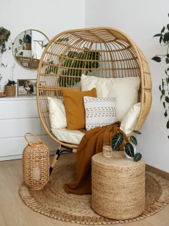 Discount Beliani Tappeto ERENCE ø 140 cm Beige