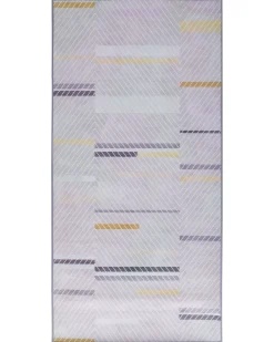Discount Beliani Tappeto ERGENLI Grigio 80 x 150 cm Giallo Grigio
