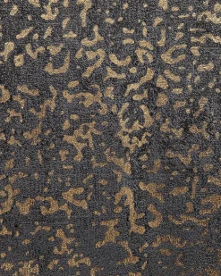 New Beliani Tappeto ESEL Oro Viscosa Oro Grigio