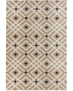 Clearance Beliani Tappeto ESENCIK Beige Iuta Beige Nero