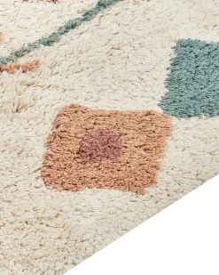 Clearance Beliani Tappeto ESKISEHIR Beige Cotone Beige Multicolore