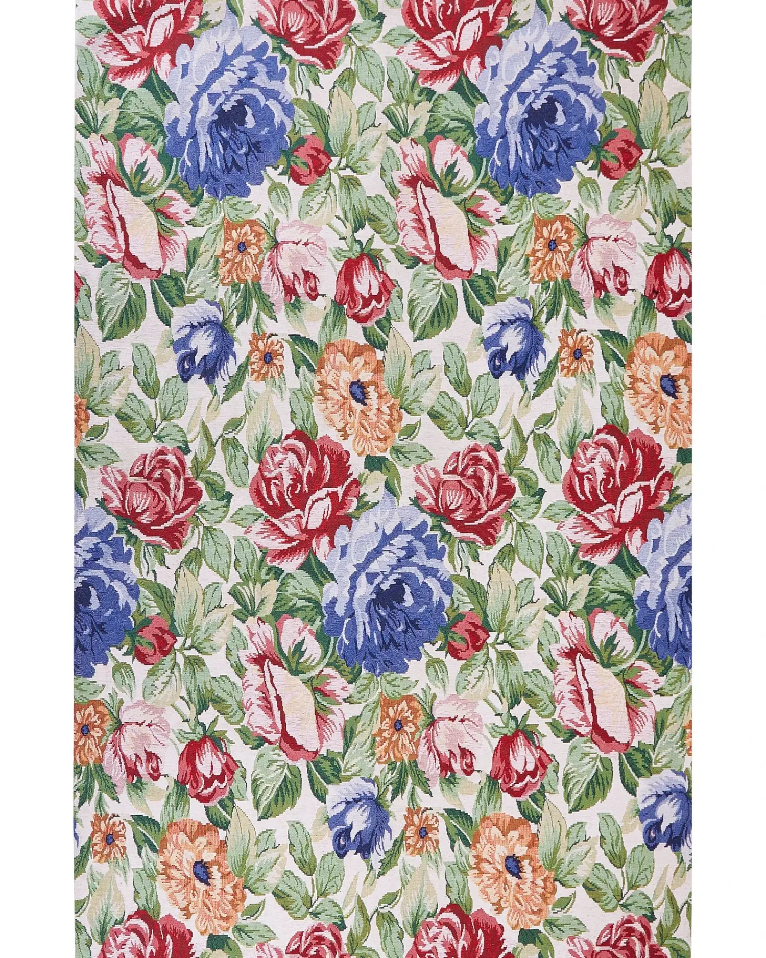 Hot Beliani Tappeto FARWAN Multicolore Cotone Blu Rosso Verde Multicolore