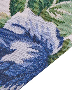 Hot Beliani Tappeto FARWAN Multicolore Cotone Blu Rosso Verde Multicolore