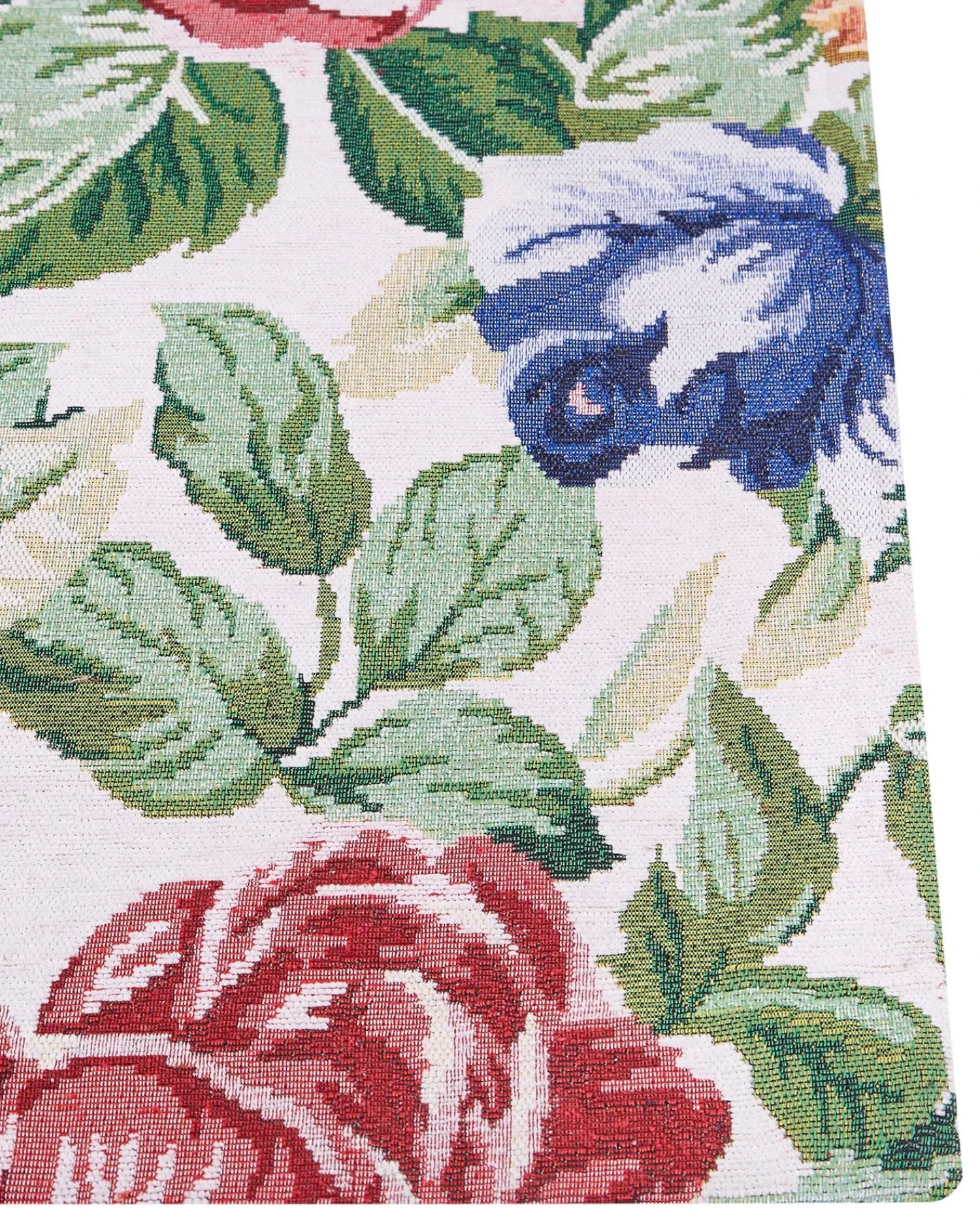 Hot Beliani Tappeto FARWAN Multicolore Cotone Blu Rosso Verde Multicolore